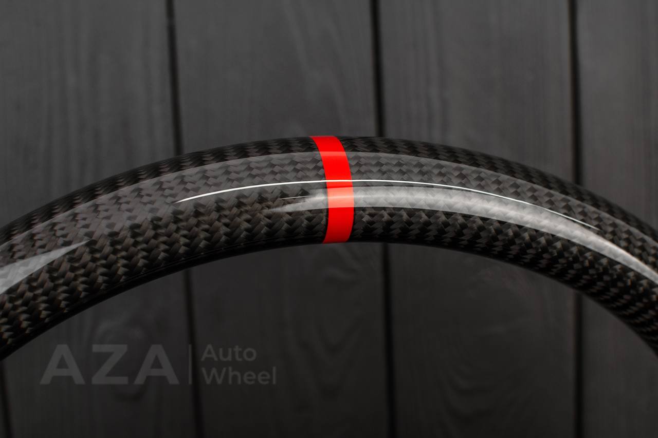 Ford Performance Off-Road Steering Wheel Real carbon fiber/Alcantara/Red details (can be any color) - Image 8