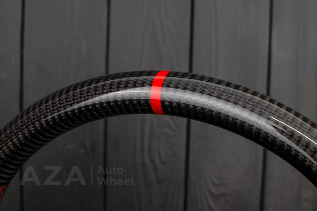 Ford Performance Off-Road Steering Wheel Real carbon fiber/Alcantara/Red details (can be any color) - Image 10