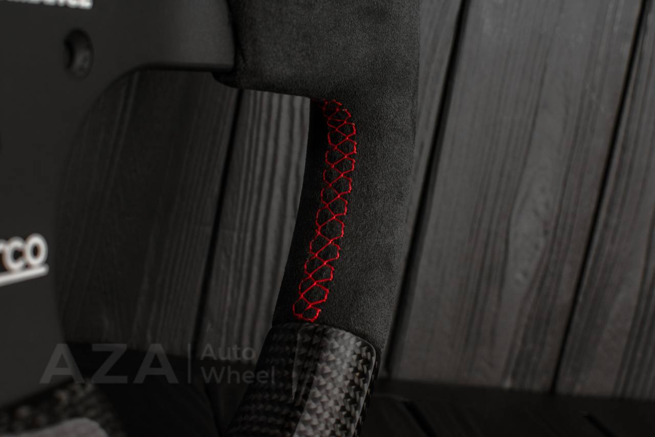 Ford Performance Off-Road Steering Wheel Real carbon fiber/Alcantara/Red details (can be any color) - Image 13