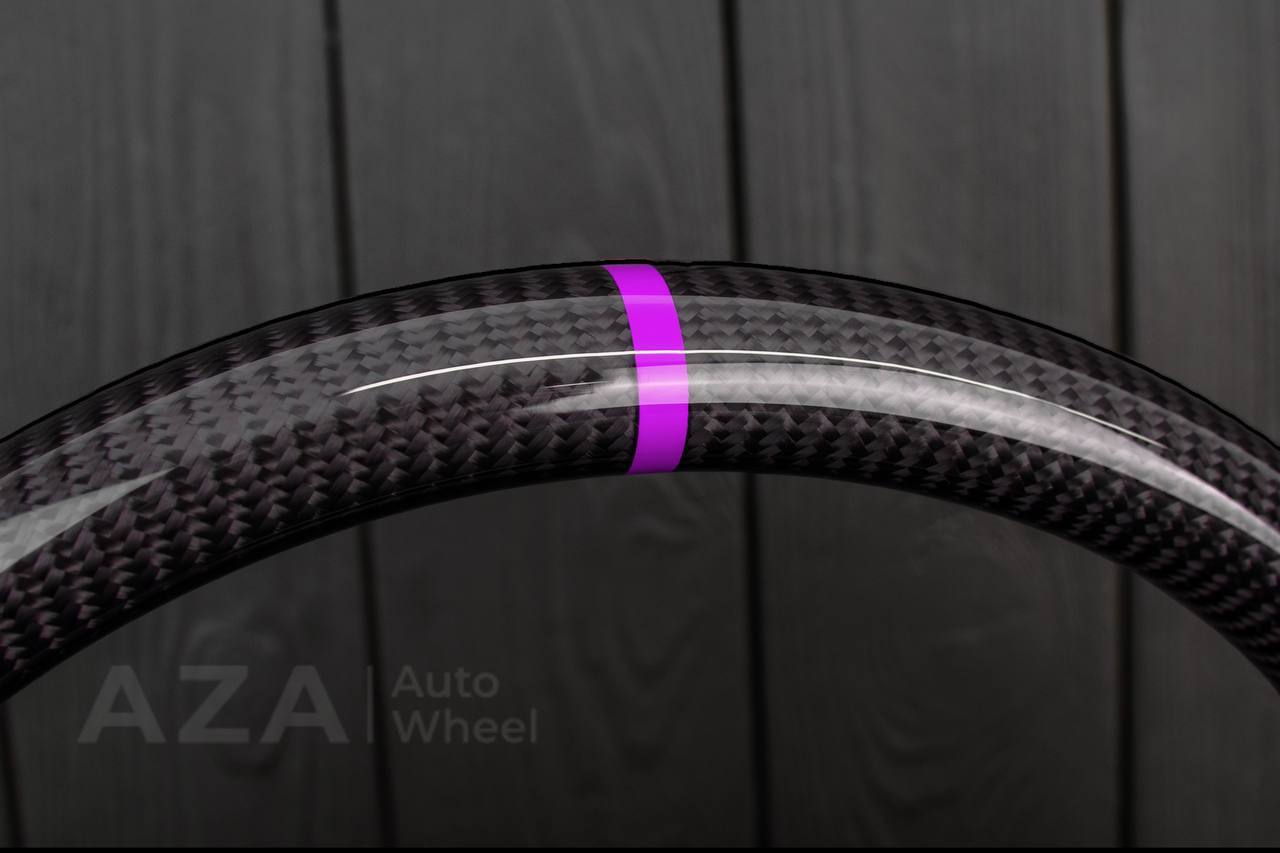 Ford Performance Off-Road Steering Wheel Real carbon fiber/Alcantara/Purple details (can be any color) - Image 6