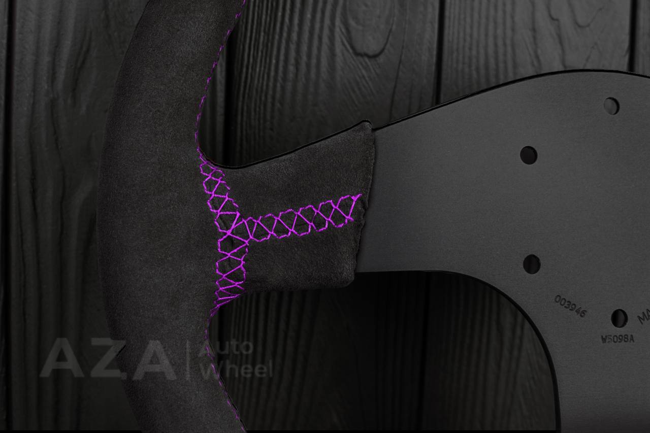 Ford Performance Off-Road Steering Wheel Real carbon fiber/Alcantara/Purple details (can be any color) - Image 7