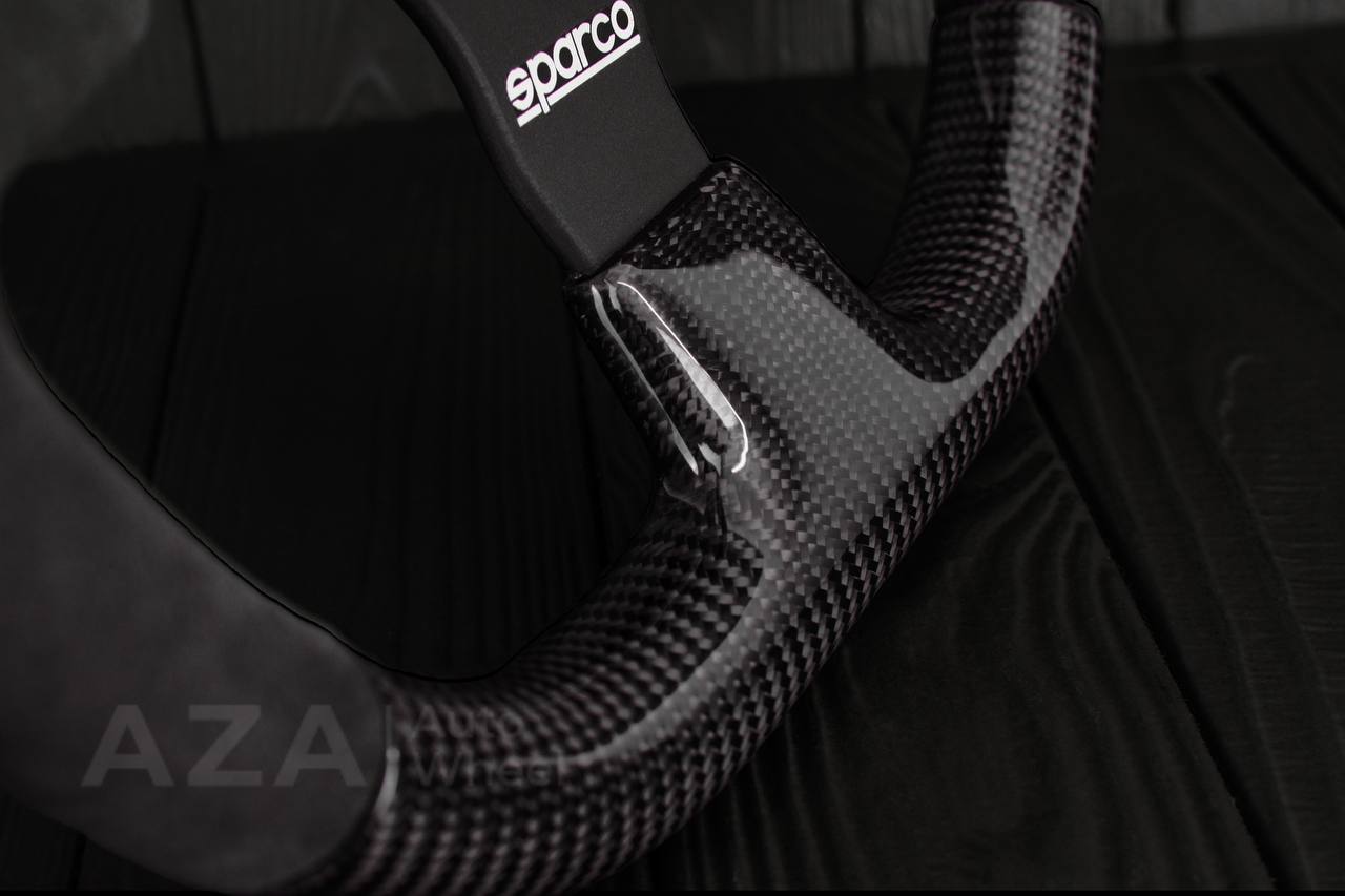 Ford Performance Off-Road Steering Wheel Real carbon fiber/Alcantara/Purple details (can be any color) - Image 8