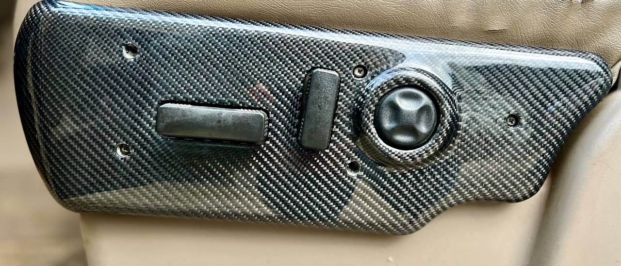 2003-2006 Silverado Sierra Yukon Avalanche Suburban Escalade drivers seat switch trim bezel CARBON FIBER REPLACEMENT - Image 4