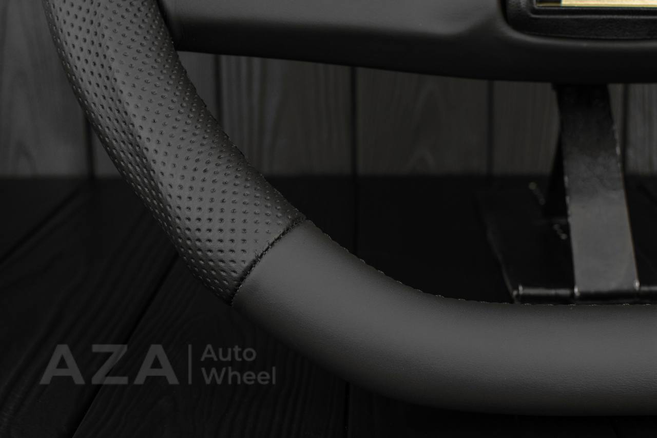 Steering wheel Square Body GM C/K/C10/C5/K5/K10/K20/K30 (1973-1987) Blazer, Silverado Italian Napa leather/Perforated leather (can be any color stitching and stripe) - Image 8