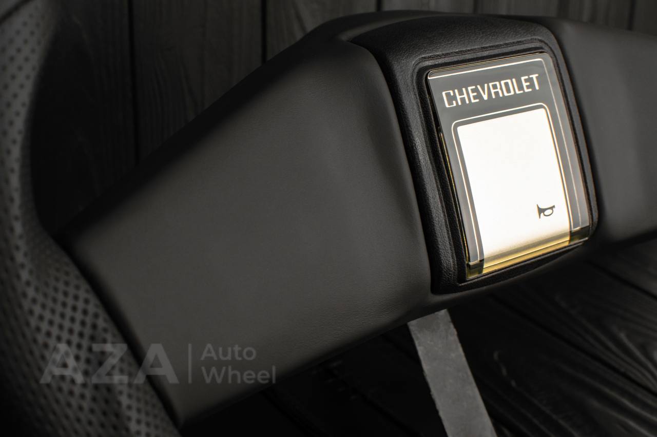 Steering wheel Square Body GM C/K/C10/C5/K5/K10/K20/K30 (1973-1987) Blazer, Silverado Italian Napa leather/Perforated leather (can be any color stitching and stripe) - Image 12