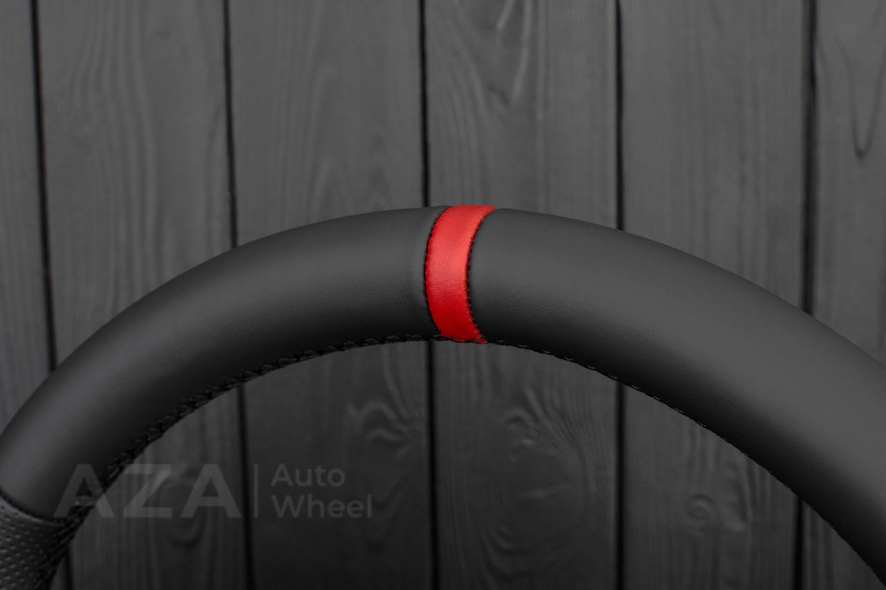 Steering wheel 1997-2004 Corvette C5 Reduced diameter Napa/Perforated leather/Red stripe - Image 12