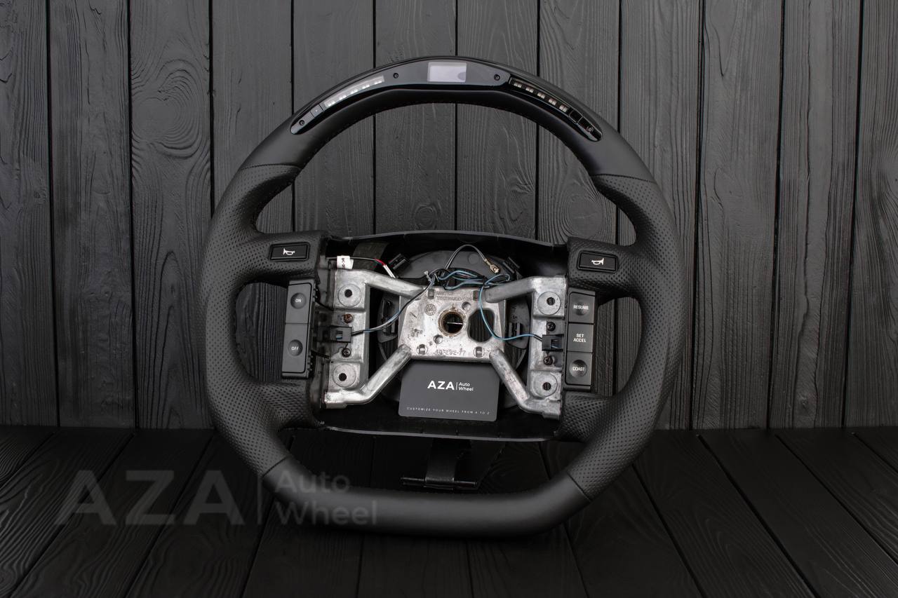 Steering wheel Ford F150/Bronco 1992-1996 Napa/Perforated leather/Led display (will only work with newer swap like Coyote) - Image 3