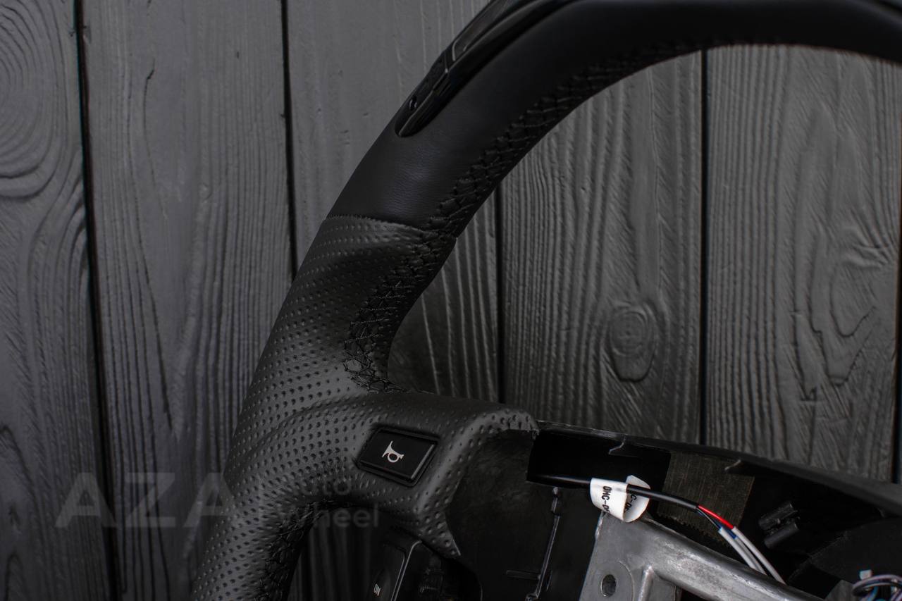 Steering wheel Ford F150/Bronco 1992-1996 Napa/Perforated leather/Led display (will only work with newer swap like Coyote) - Image 12