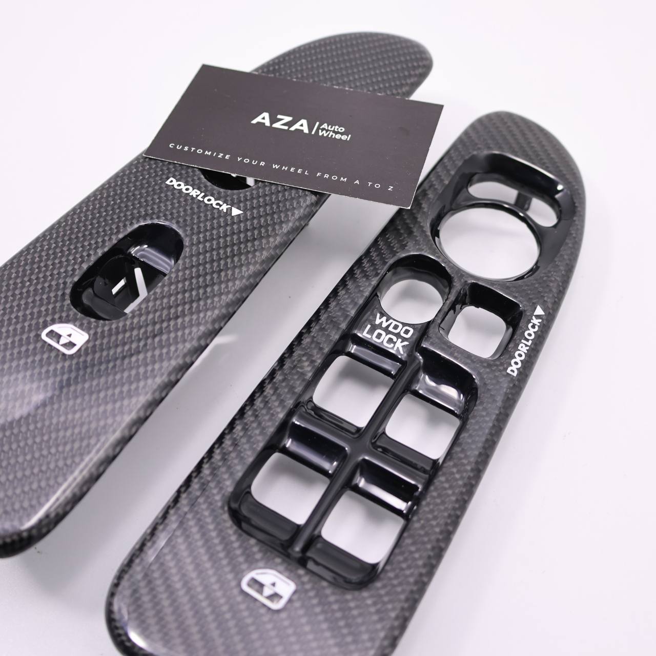 Door Window Switch Trim Bezel Carbon fiber For 02-10 Dodge Ram 1500 2500 3500 Crew cab - Image 3