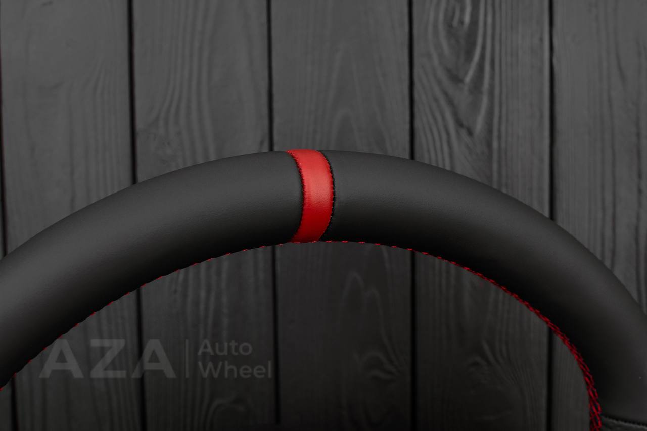 Steering wheel Ford F150/F250/F350 97-2007 Napa/Perforated leather/Red details (can be any color per request) - Image 6