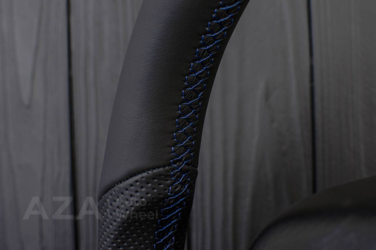 Steering wheel DODGE RAM 1994-1997 Napa italian leather/blue details (can be any color) - Image 9