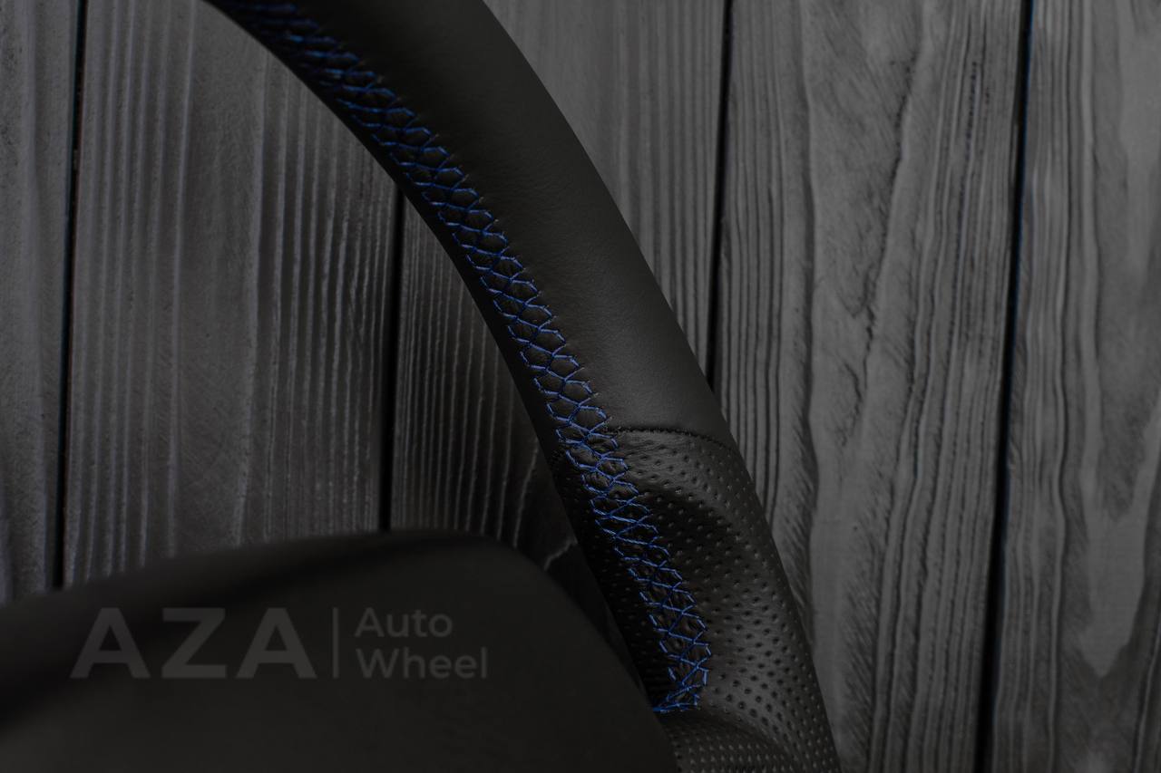 Steering wheel DODGE RAM 1994-1997 Napa italian leather/blue details (can be any color) - Image 5