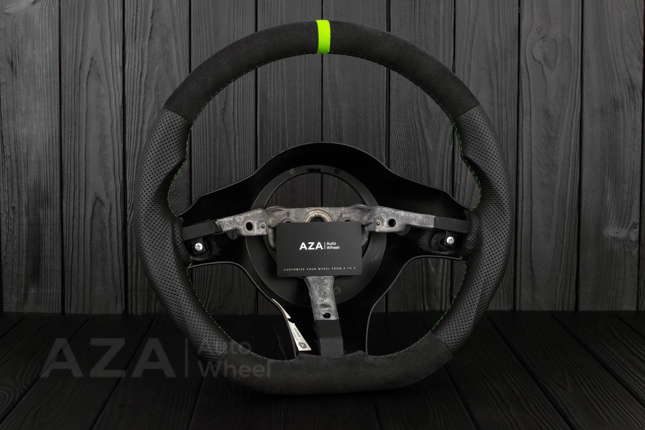 Steering wheel Dodge viper GEN2/3/4 Napa/Alcantara/Lime details (can be any color) - Image 4