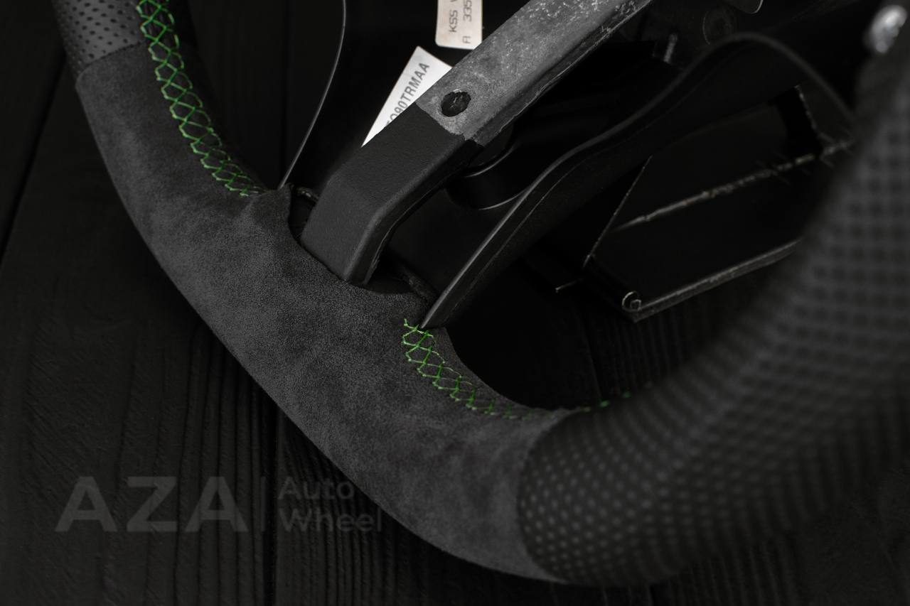 Steering wheel Dodge viper GEN2/3/4 Napa/Alcantara/Lime details (can be any color) - Image 8