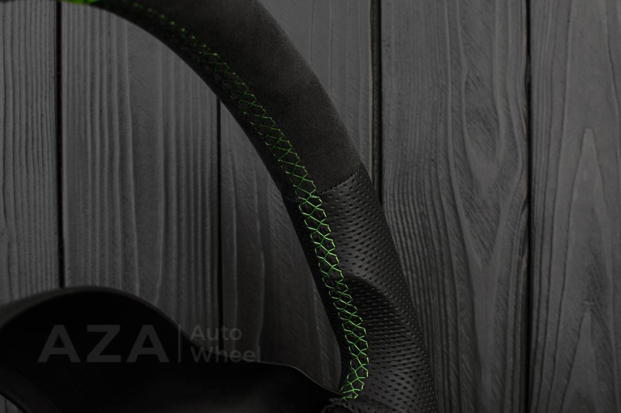 Steering wheel Dodge viper GEN2/3/4 Napa/Alcantara/Lime details (can be any color) - Image 11