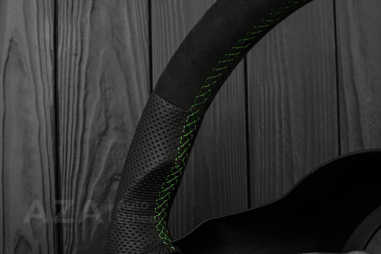 Steering wheel Dodge viper GEN2/3/4 Napa/Alcantara/Lime details (can be any color) - Image 12