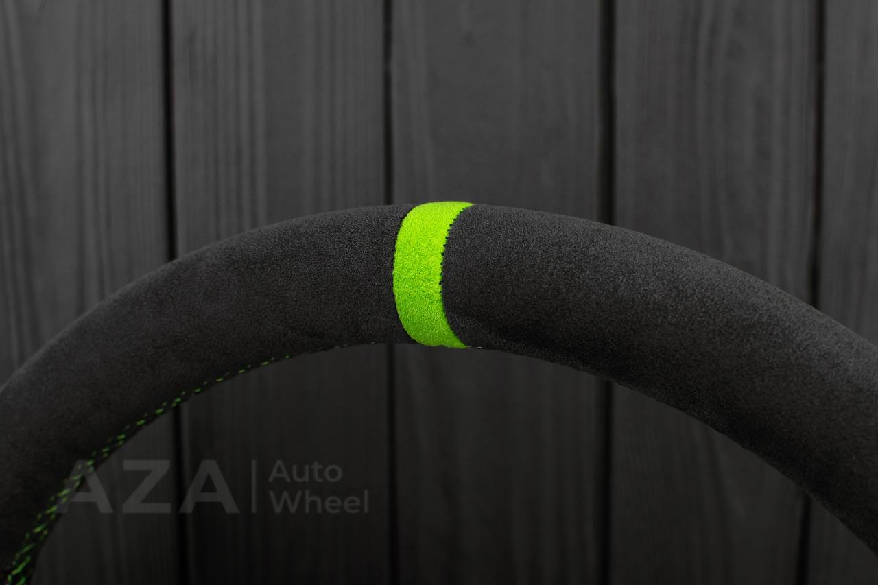 Steering wheel Dodge viper GEN2/3/4 Napa/Alcantara/Lime details (can be any color) - Image 13