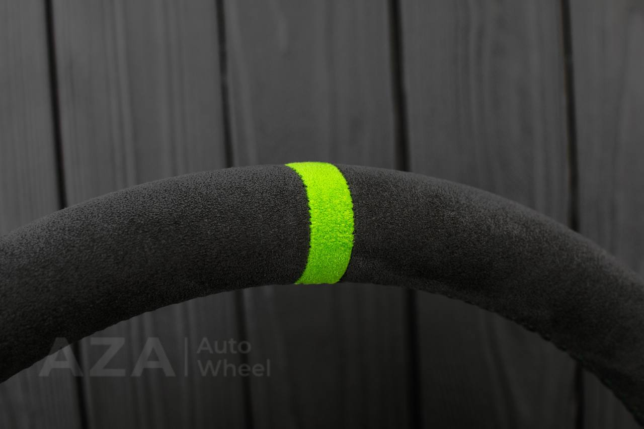 Steering wheel Dodge viper GEN2/3/4 Napa/Alcantara/Lime details (can be any color) - Image 14