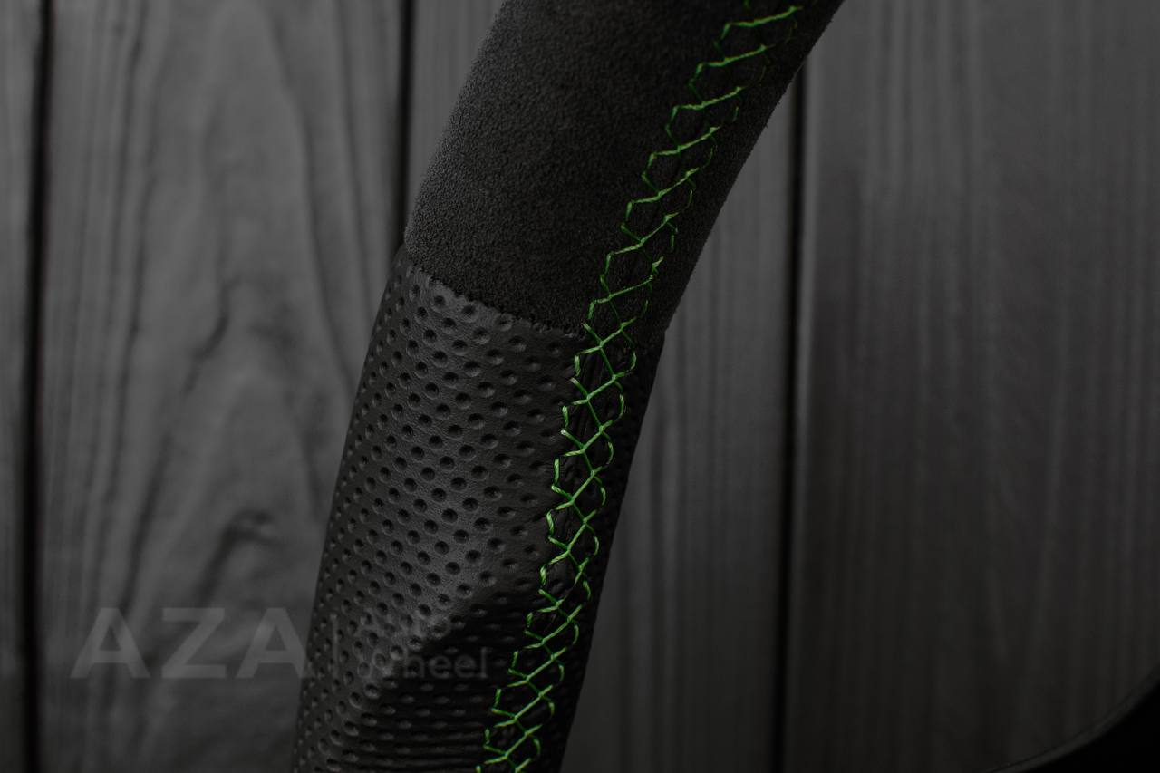 Steering wheel Dodge viper GEN2/3/4 Napa/Alcantara/Lime details (can be any color) - Image 15