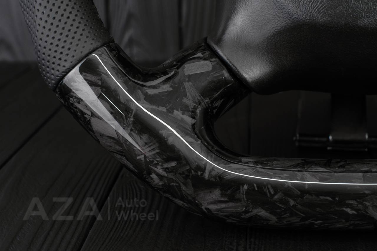 Steering wheel 98-2002 GM Silverado, Sierra, Escalade , Yukon, S10, Blazer, Tahoe, Suburban Forged Carbon fiber/Genuine leather - Image 12