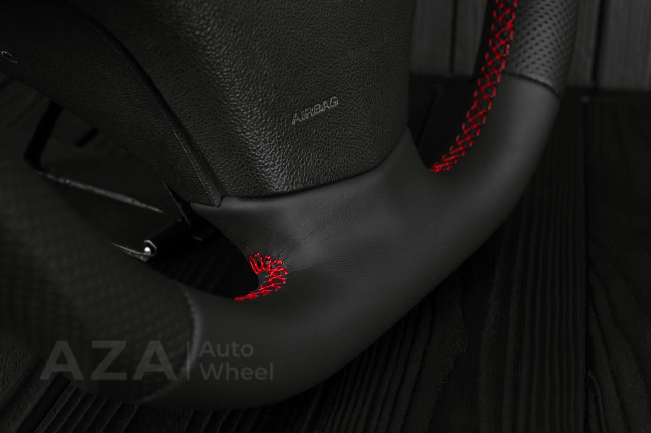 Steering wheel Corvette C6 2006-2011 Carbon fiber trim/Napa/Red details - Image 7
