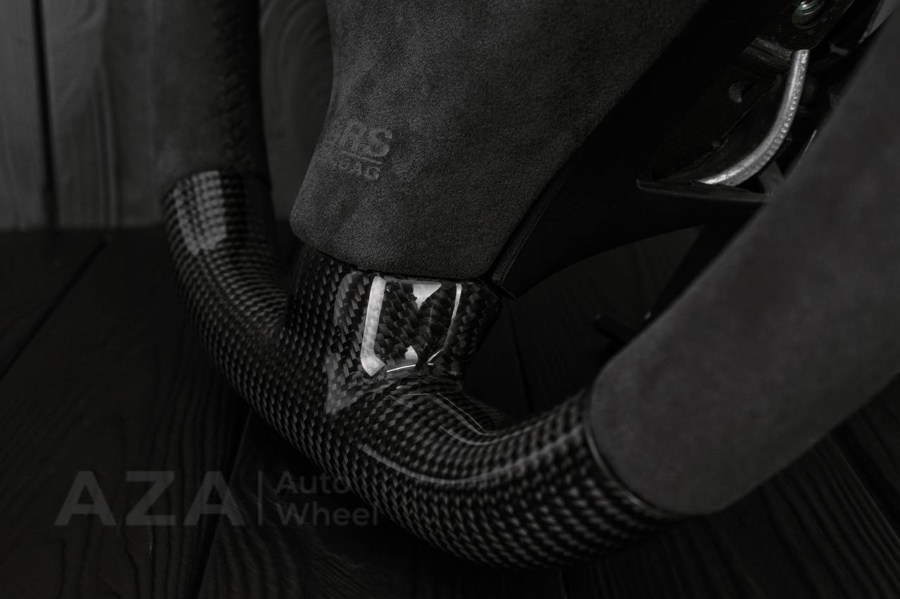Steering wheel Nissan R34 GT-R Carbon fiber/Alcantara sides/Cover - Image 8