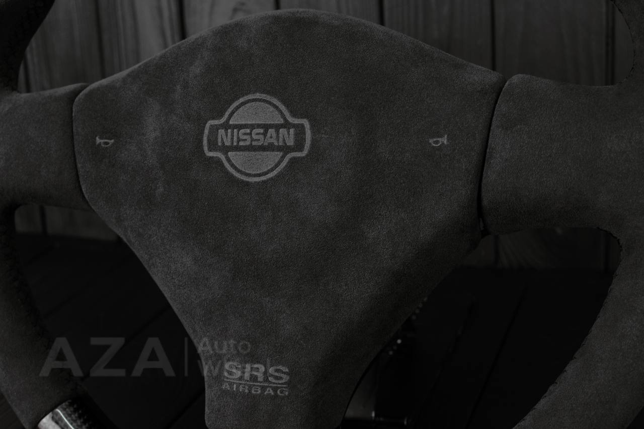 Steering wheel Nissan R34 GT-R Carbon fiber/Alcantara sides/Cover - Image 11