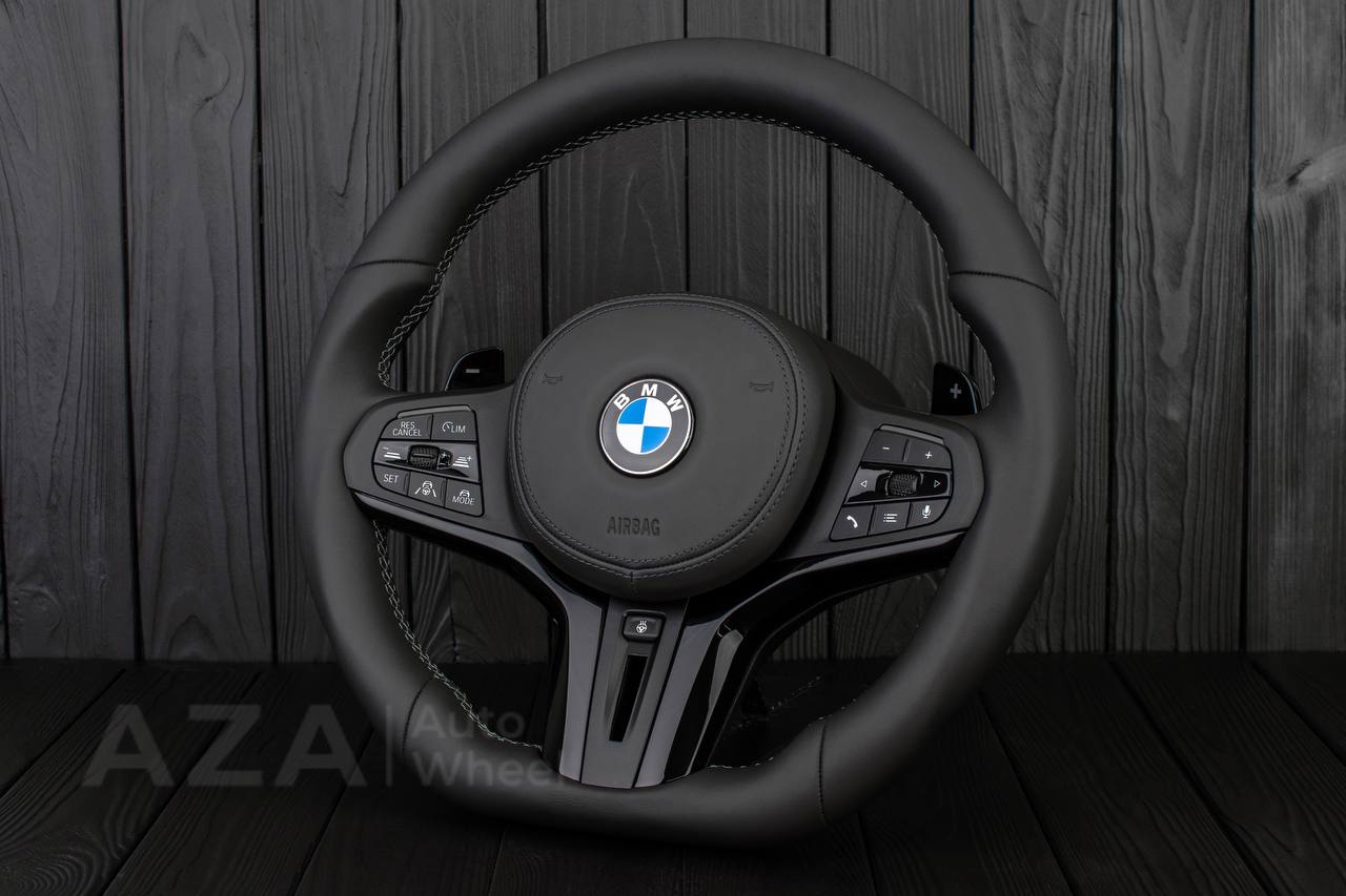 Steering wheel BMW G20 3 SERIES /G30 5 SERIES /G05 X5/G07 X7/G15 8 SERIES/G11 G12 7 SERIES Piano black trim/ leather - Image 3