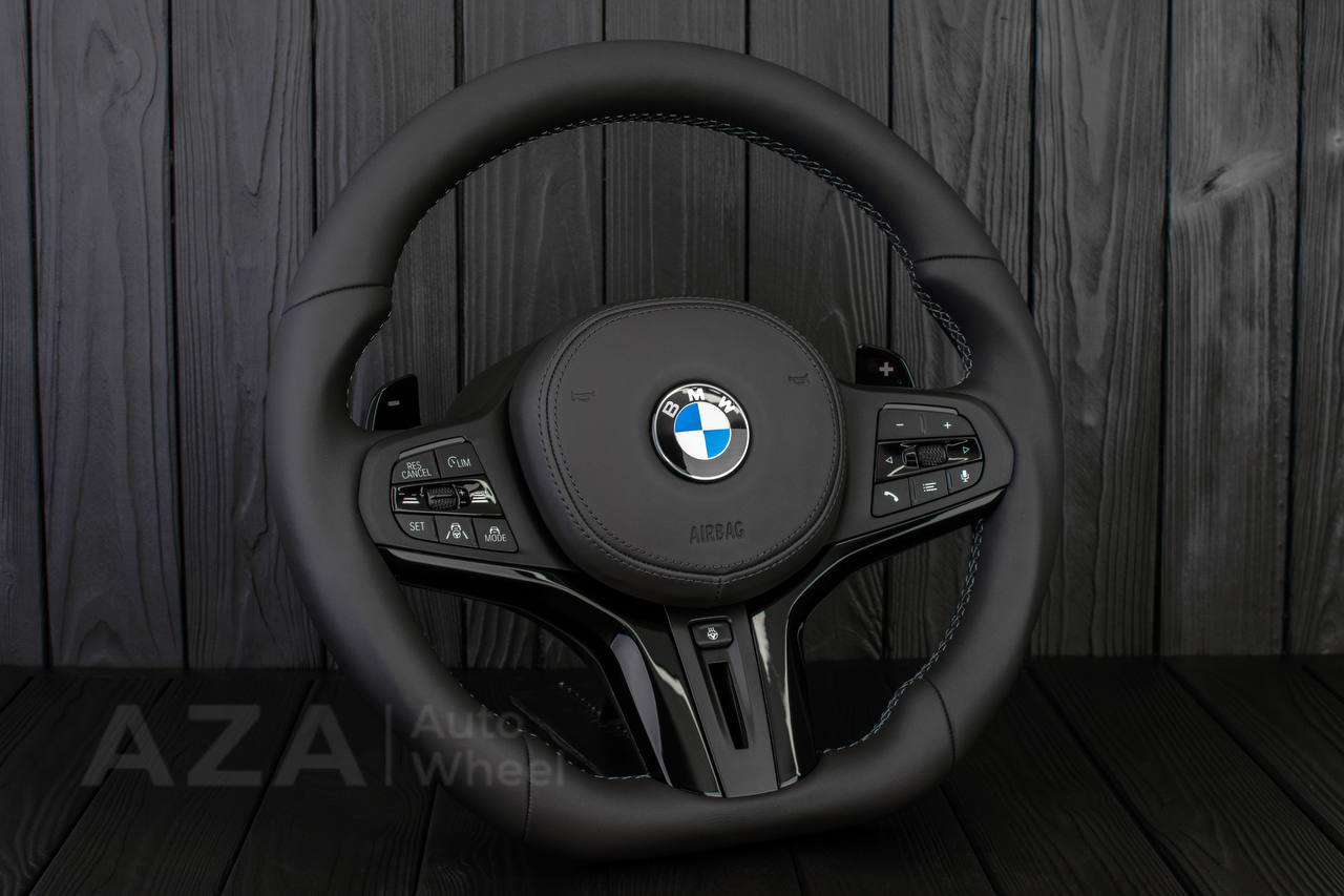 Steering wheel BMW G20 3 SERIES /G30 5 SERIES /G05 X5/G07 X7/G15 8 SERIES/G11 G12 7 SERIES Piano black trim/ leather - Image 4