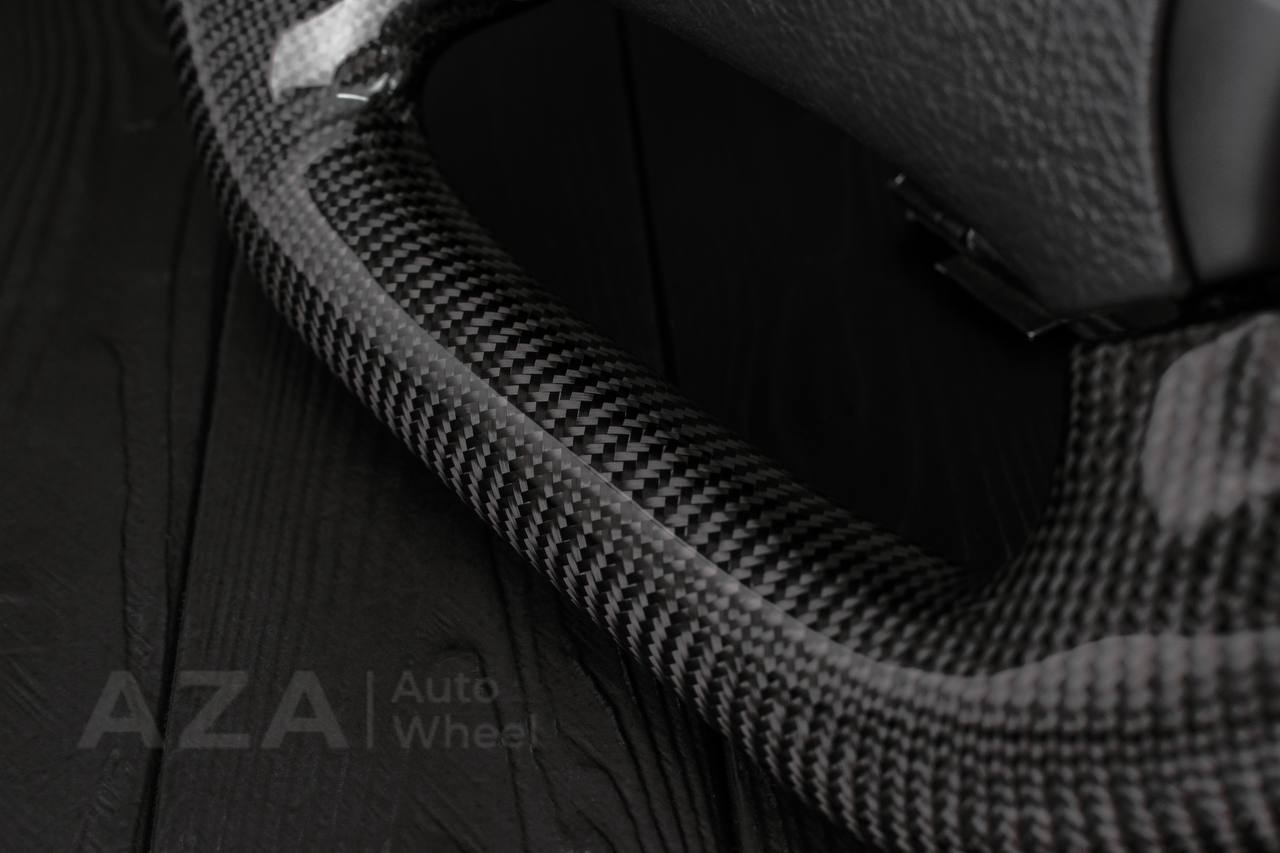 Steering wheel 2005-2011 Toyota 4Runner/Tacoma/Tundra Сarbon fiber/Perforated leather/Led display/Red details (can be any color) - Image 9