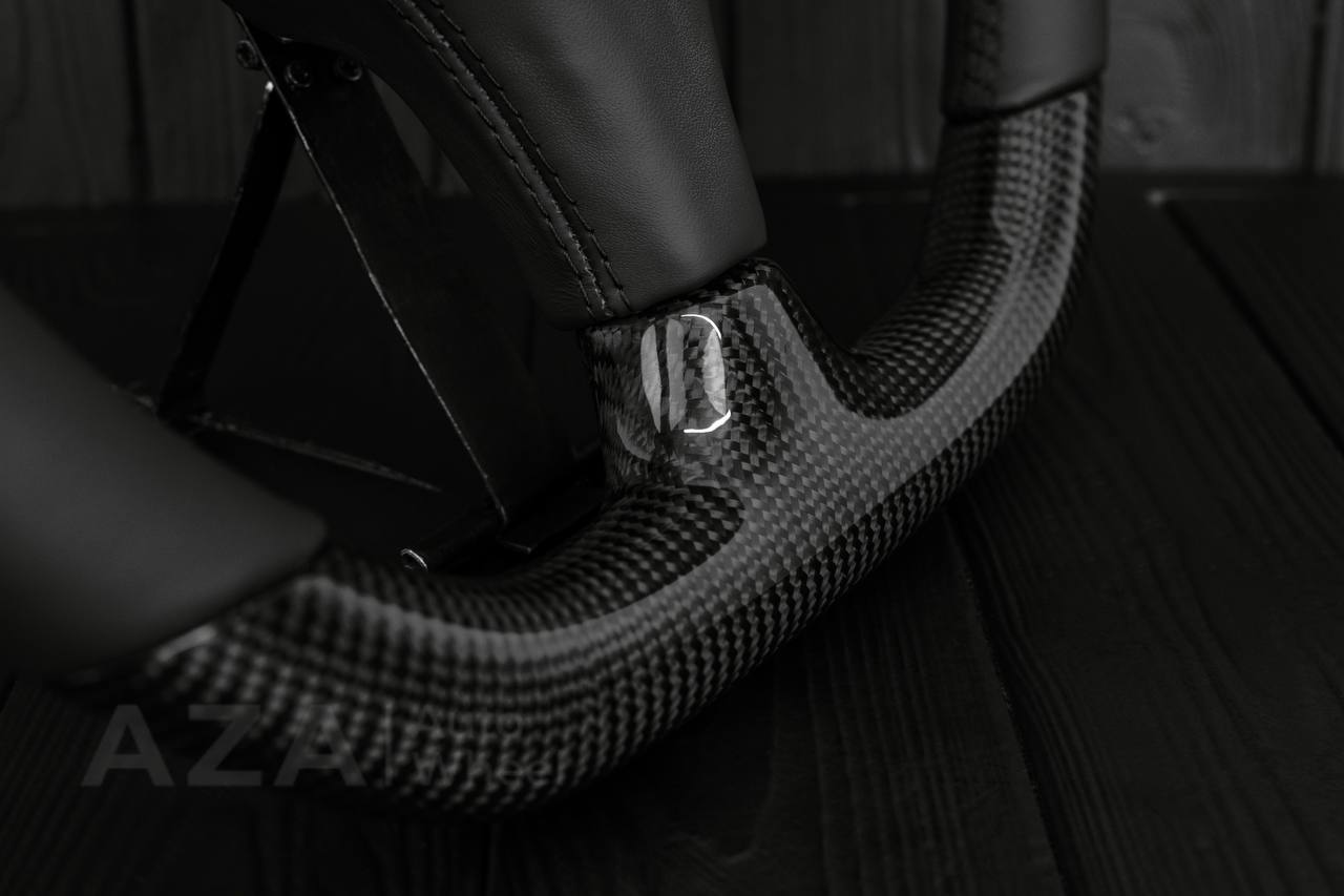Steering wheel Ford Mustang Fox body SVO Carbon fiber/Italian leather/Flat bottom ($300 will be refunded after you send in your old wheel+horn pad afterwards) - Image 14