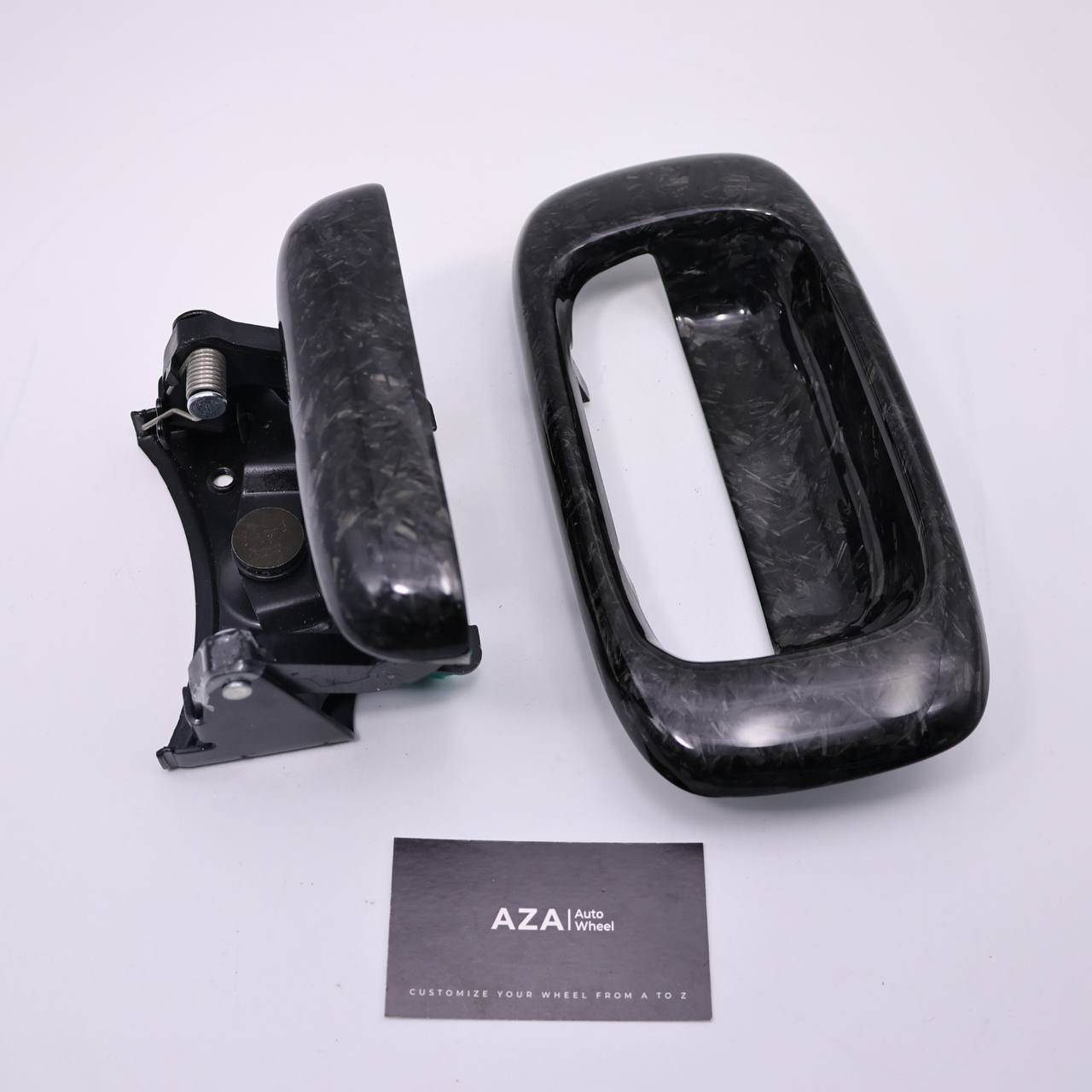 1999-2007 GM Sierra Silverado Tailgate Handle/Bezel Forged Carbon fiber