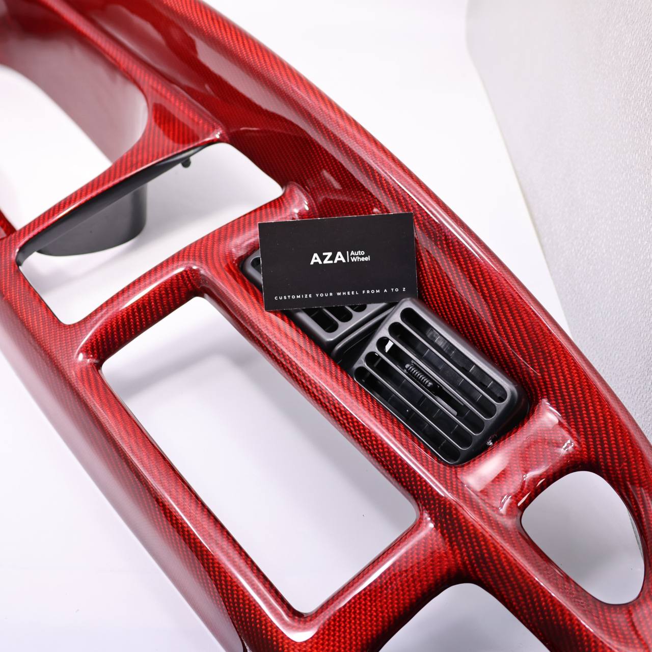 1998-2002 Dodge Ram DASH Bezel RED Carbon Fiber - Image 2