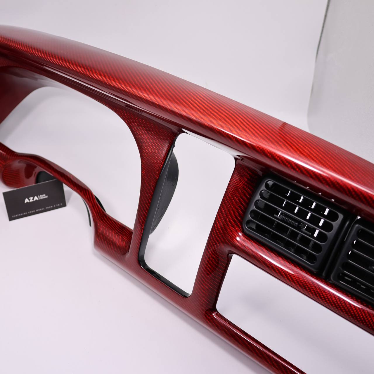 1998-2002 Dodge Ram DASH Bezel RED Carbon Fiber - Image 3