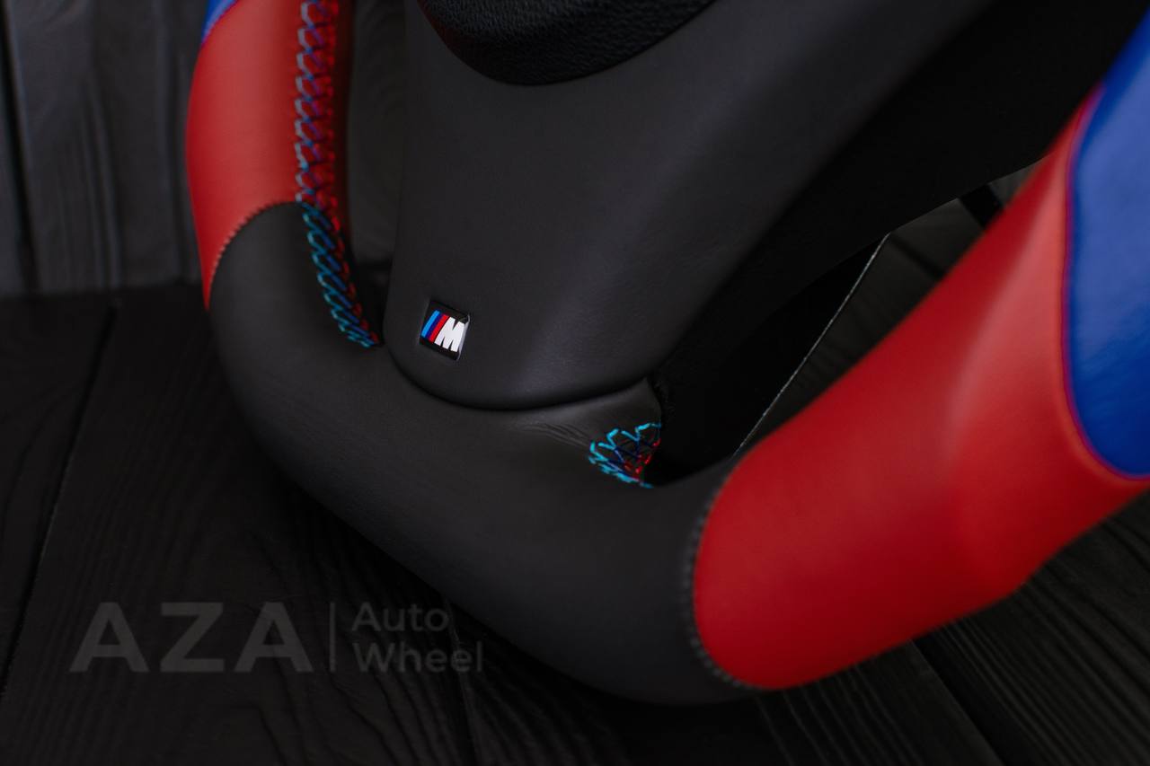 Steering wheel BMW E9X/E8X M colors Napa leather - Image 5