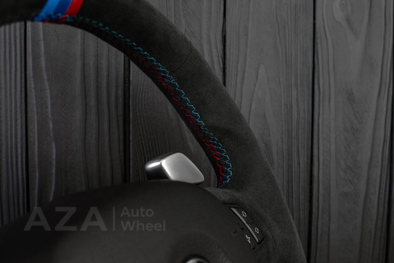 Steering wheel BMW E9X/E8X Alcantara/M color details - Image 12