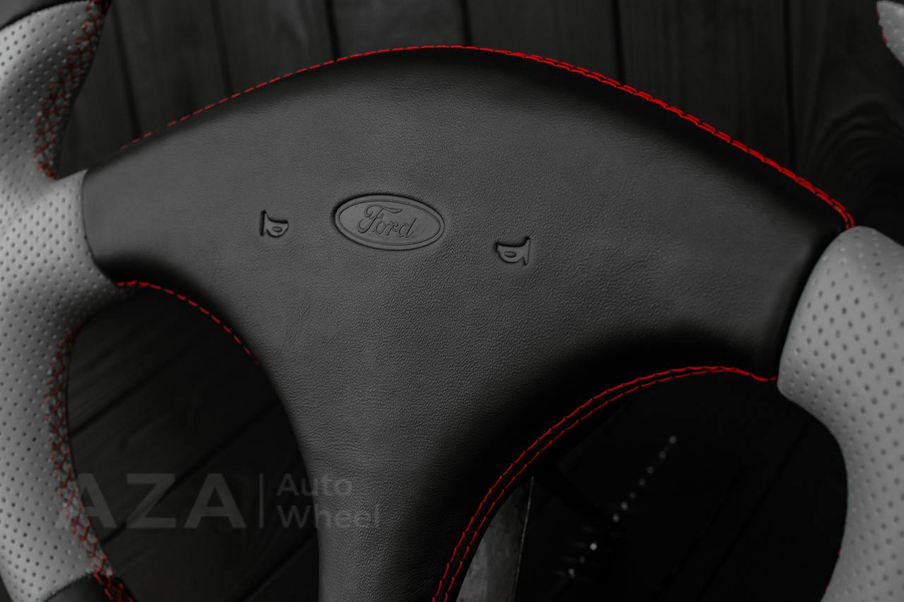 Steering wheel Ford Mustang Fox body SVO 1984-1986 Italian leather/Flat bottom - Image 6
