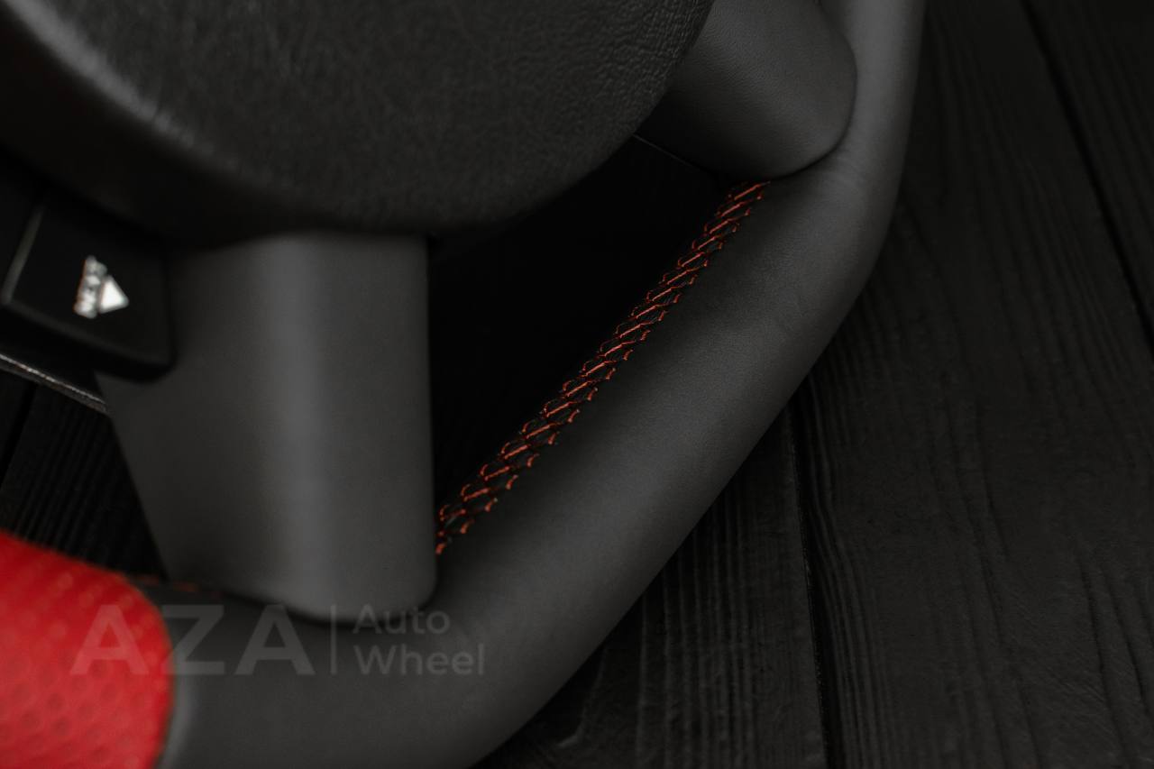 Steering wheel Pontiac GTO 2004-2006 Perforated RED leather sides - Image 5