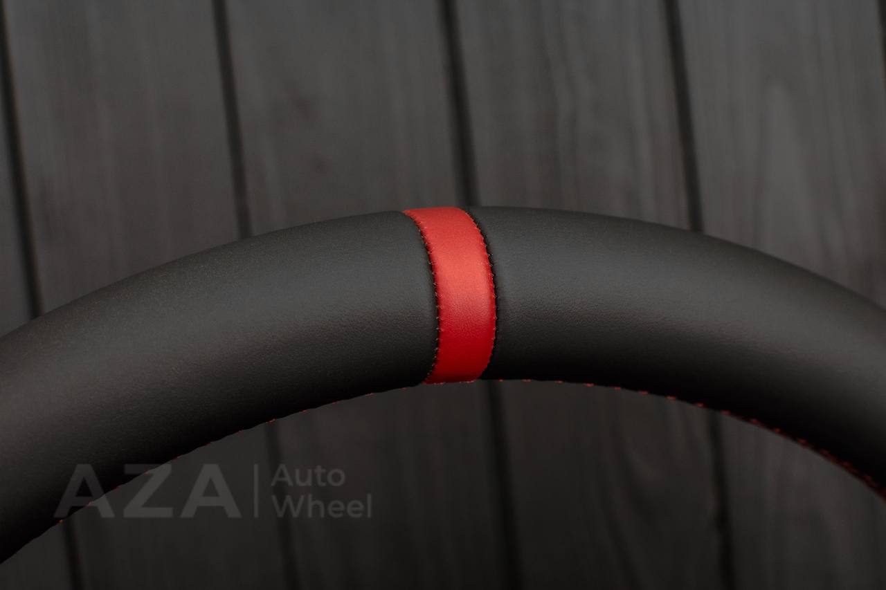 Steering wheel Pontiac GTO 2004-2006 Perforated RED leather sides - Image 8