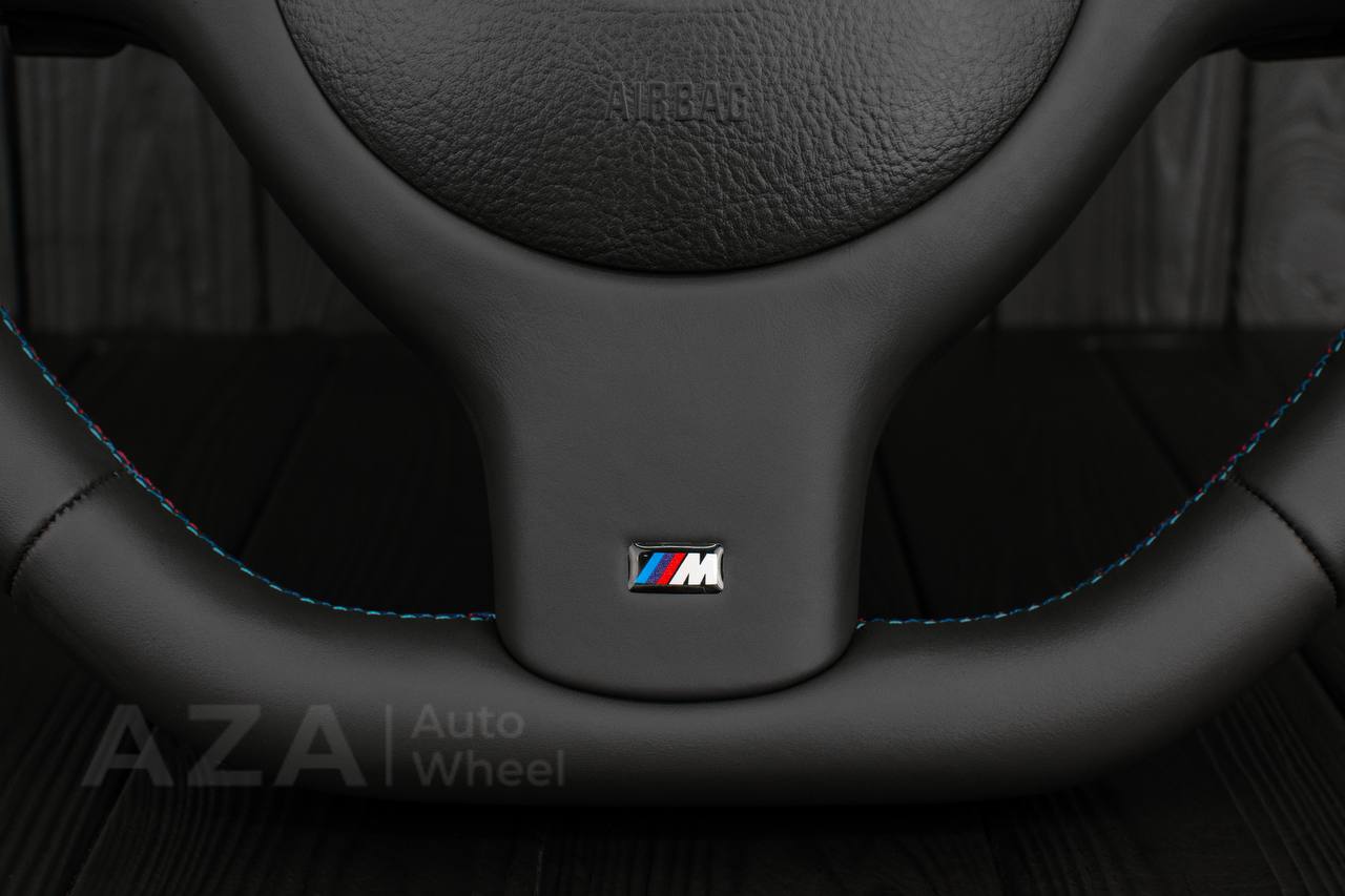 Steering wheel BMW E46/E39 Smooth Napa leather/Red stripe - Image 6