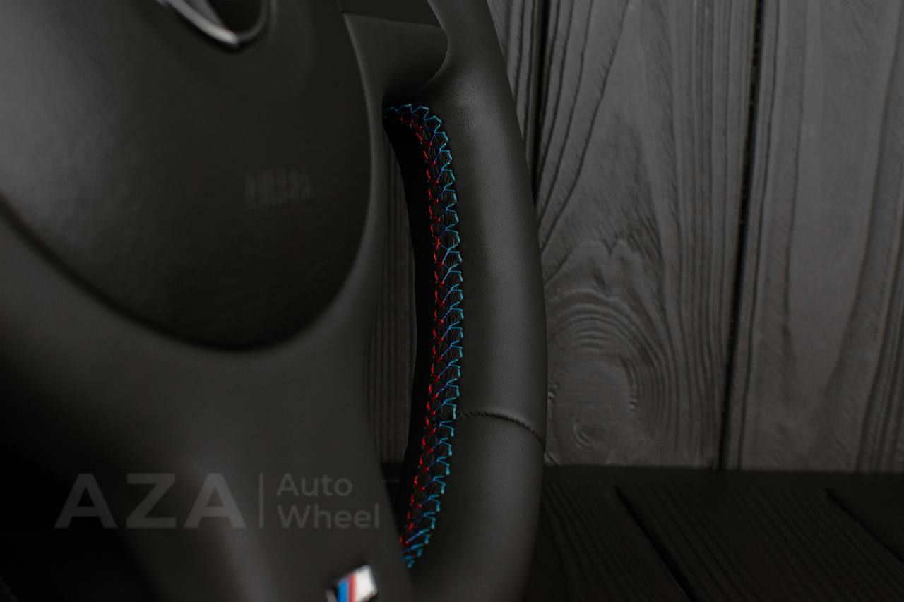 Steering wheel BMW E46/E39 Smooth Napa leather/Red stripe - Image 8