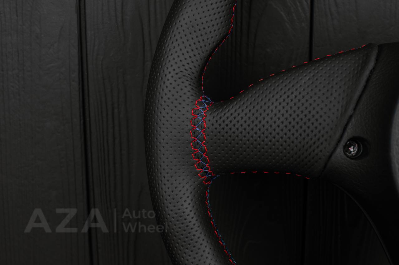Steering wheel BMW E36 Euro Alcantara/Perforated leather/Gray stripe - Image 6