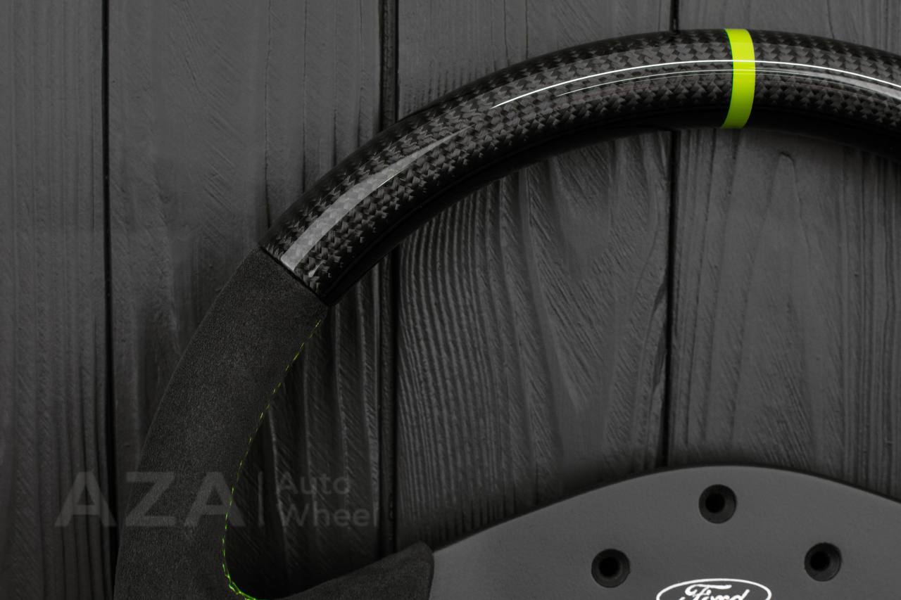 Steering Wheel Ford Performance Off-Road Real carbon fiber/Alcantara/LIME details (can be any color) - Image 5
