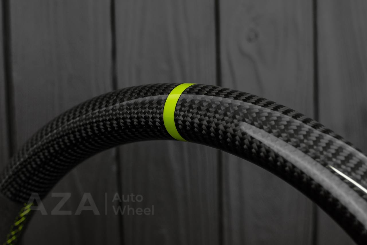 Steering Wheel Ford Performance Off-Road Real carbon fiber/Alcantara/LIME details (can be any color) - Image 7