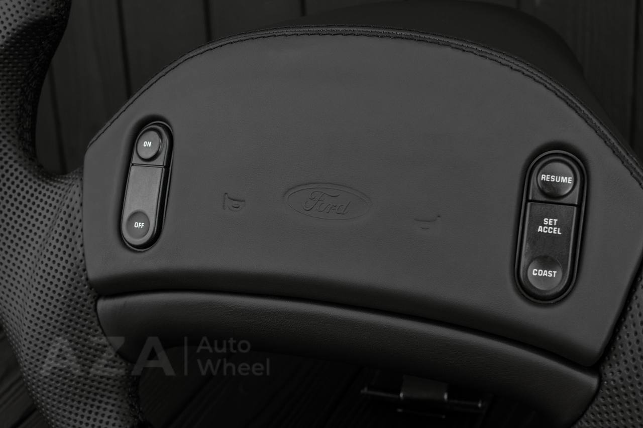 Steering wheel Ford F150 Lightning /F250/F350/Bronco 1992-1996 Custom Flat bottom Forged Carbon/Perforated leather - Image 14