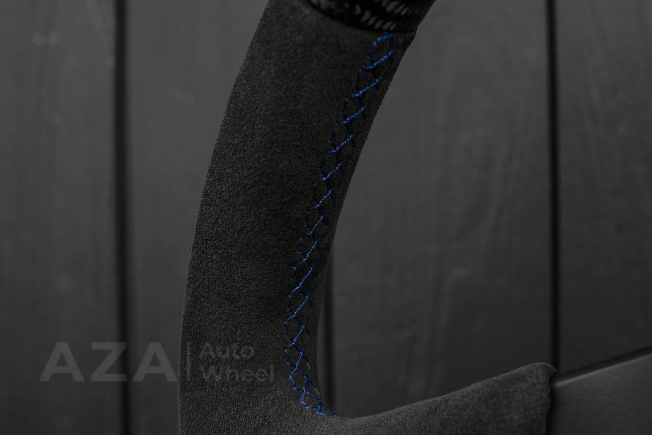 Ford Performance Off-Road Steering Wheel Real carbon fiber/Alcantara/Light blue details (can be any color) - Image 10