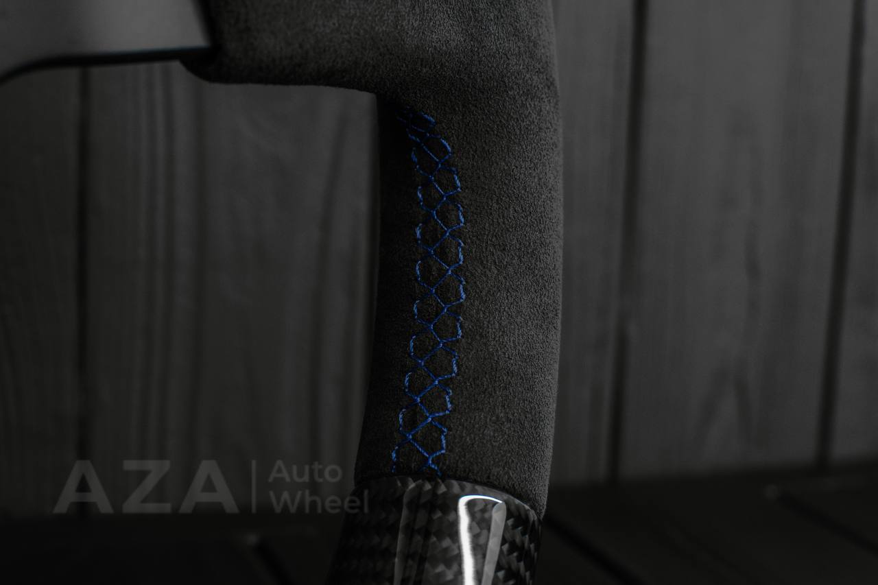 Ford Performance Off-Road Steering Wheel Real carbon fiber/Alcantara/Light blue details (can be any color) - Image 13