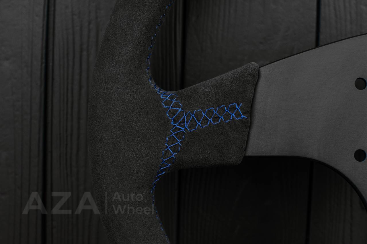 Ford Performance Off-Road Steering Wheel Real carbon fiber/Alcantara/Light blue details (can be any color) - Image 14