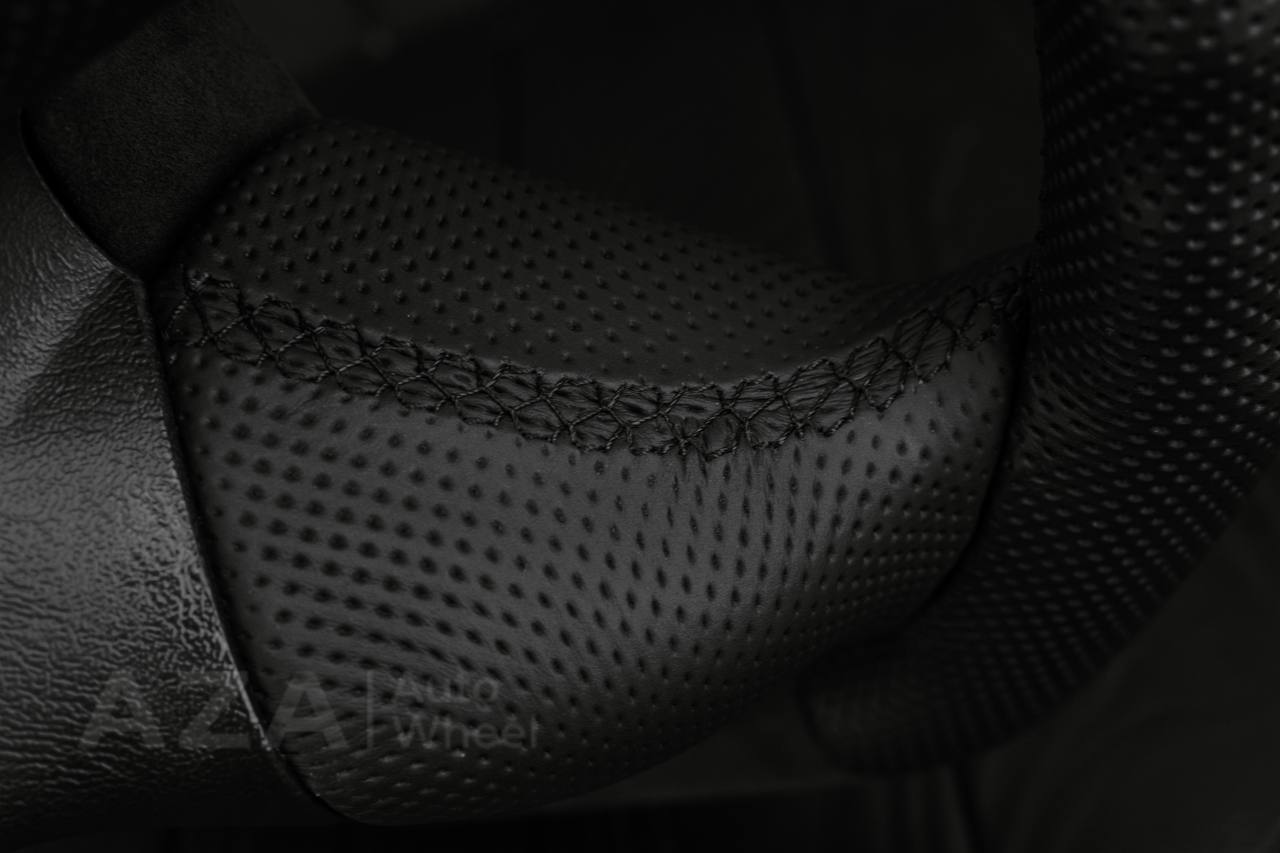 Steering wheel GM, Silverado, Sierra, Yukon, H2, Trailblazer (2003+) Alcantara/Leather/SS cover - Image 12