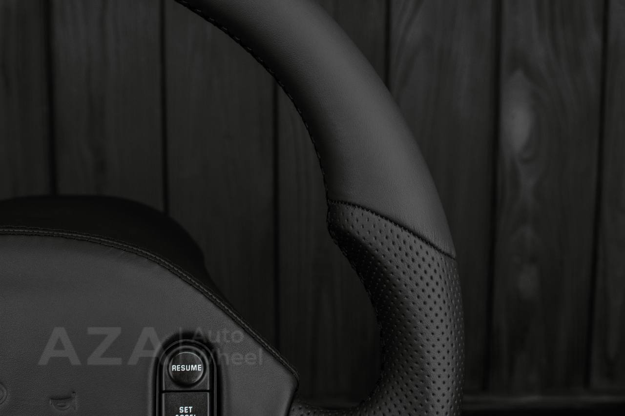 Steering wheel Ford F150 Lightning /F250/F350/Bronco 1992-1996 Custom Flat bottom Smooth/Perforated leather - Image 7